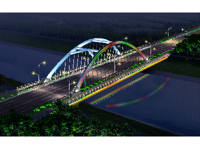 六安二元路橋照明亮化