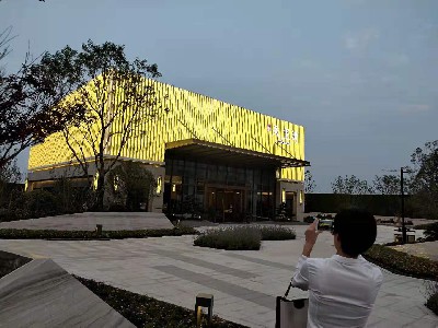 阜陽紅星天璽灣售樓部亮化